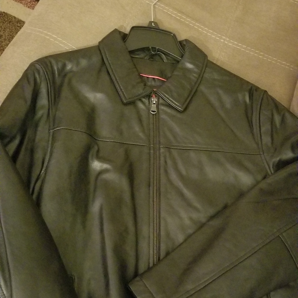 Men's Macy's leather jacket for men
